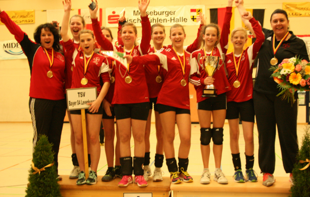 Die weibliche U14 des TSV Bayer 04 Leverkusen ist Deutscher Hallenmeister 2014