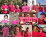 STV Faustballaktive in Pink gegen Rassismus